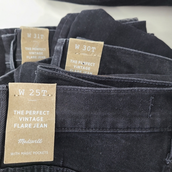 TALL Madewell The Perfect Vintage Flare Jeans Denim Jean NF788 Sherborn Wash - Picture 5 of 9